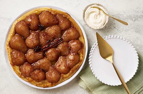 Image of "Mulled pear tarte tatin"