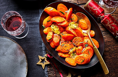 Image of "Roasted carrots with honey and orange butter"