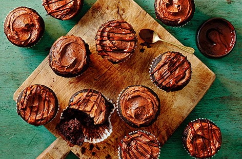 Image of "Spiced chocolate buttermilk cupcakes"