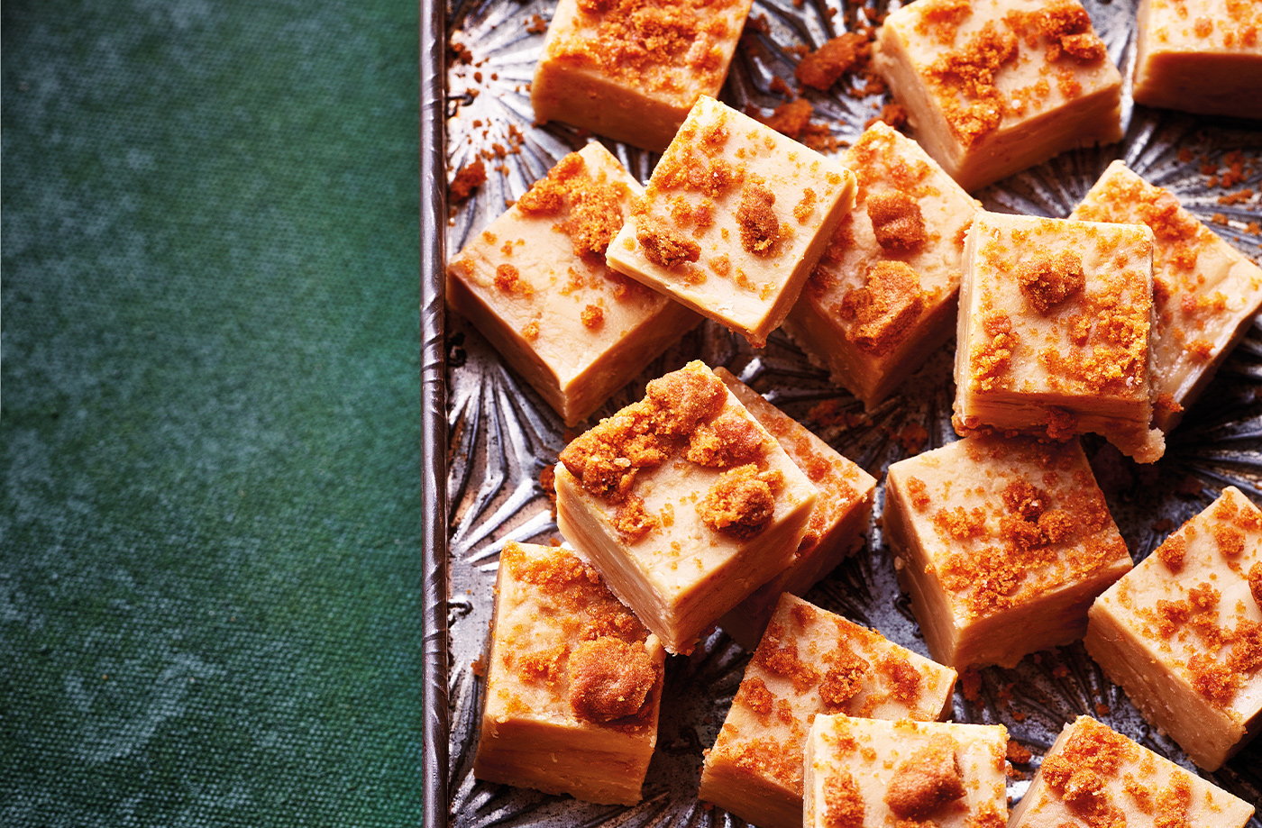 Microwave speculaas fudge