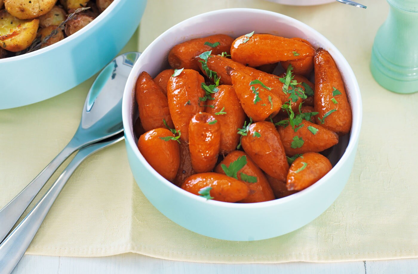 Buttered Chantenay carrots with parsley