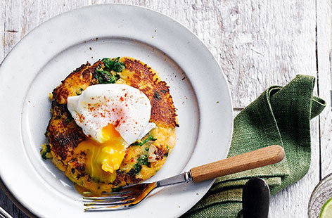 Image of "Bubble and squeak with poached egg"