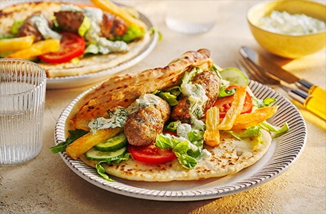 Image of "Pork kofta flatbreads"