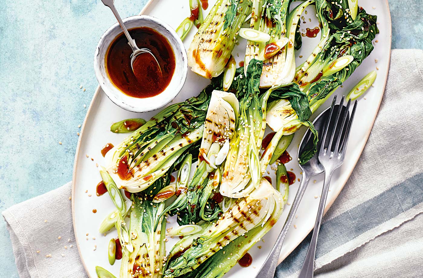 Charred pak choi