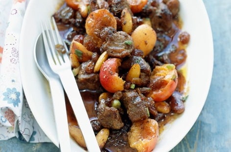 Lamb and apricot stew