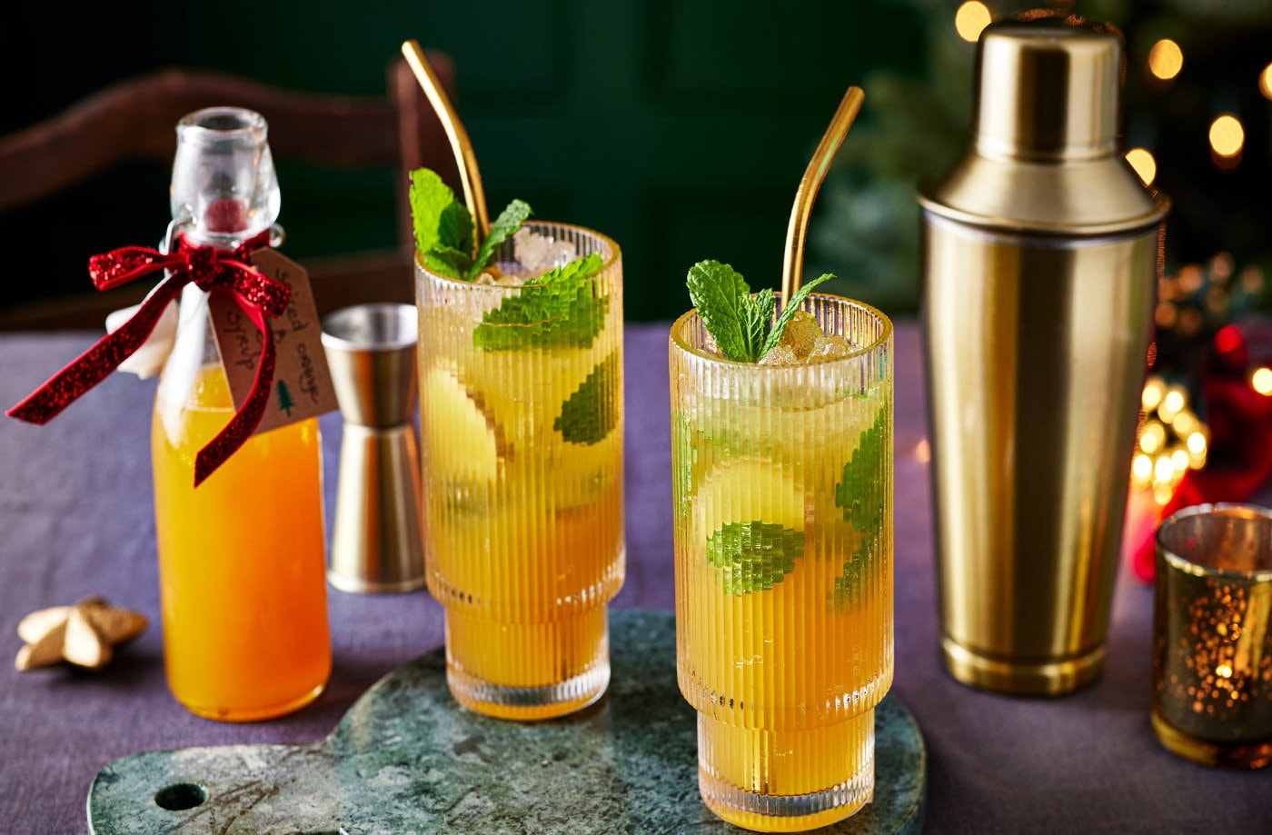 Ginger and orange mojito