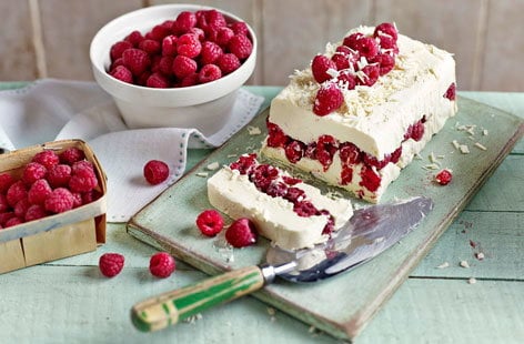 Image of "Raspberry and white chocolate parfait"