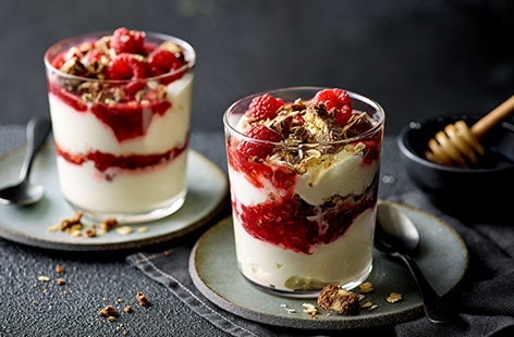 Image of "Honeycomb, chocolate and raspberry cranachan"