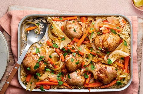 Image of "Chicken biryani traybake"