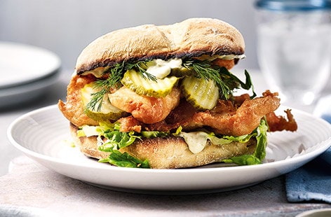 Image of "Posh fish-finger sandwiches"