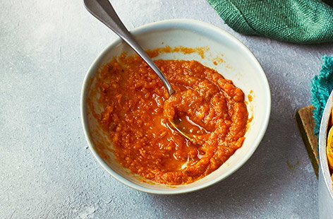 Image of "Butternut squash, tomato and rosemary sauce"