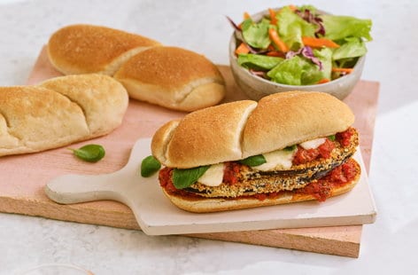 Image of "Aubergine parmigiana subs"