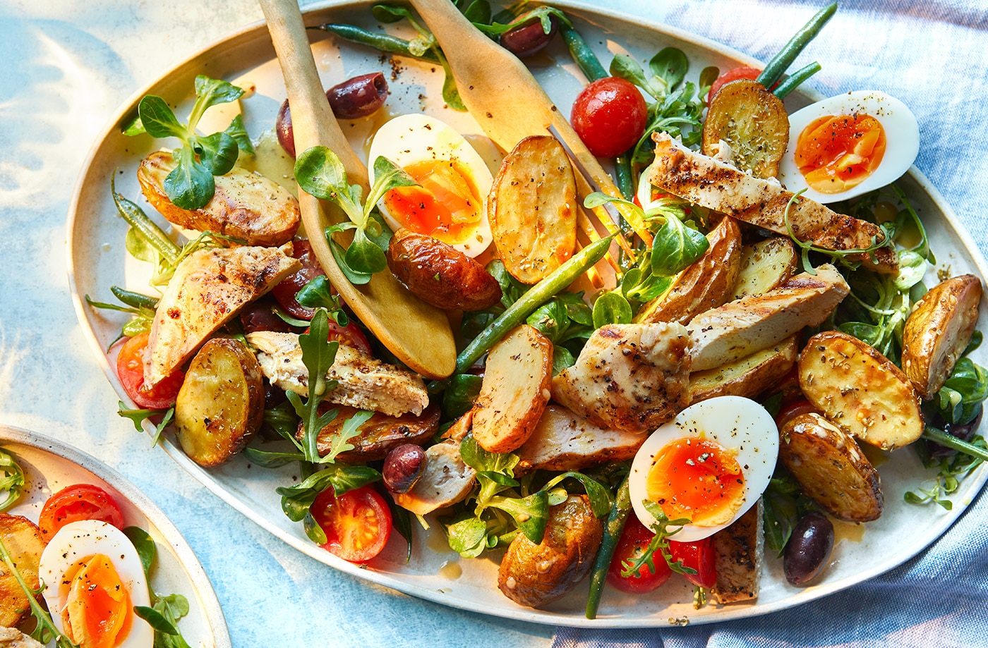 Chicken Niçoise salad