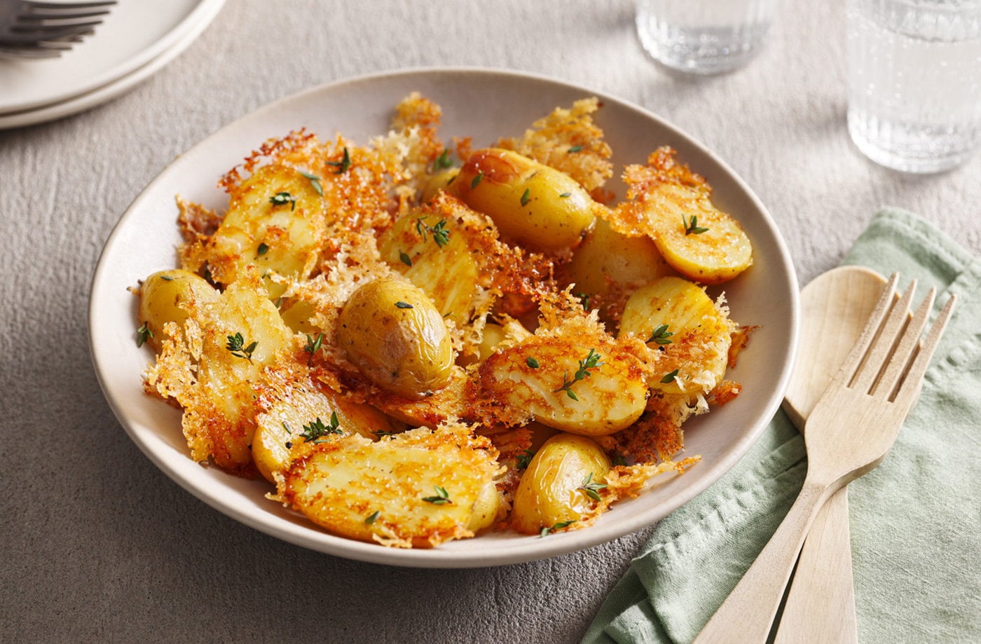 Parmesan-crusted potatoes