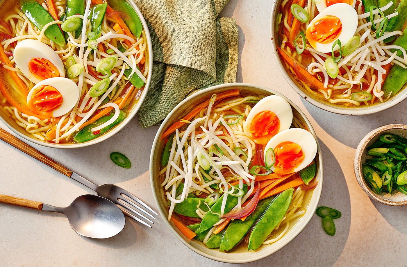 Ramen with soft boiled egg