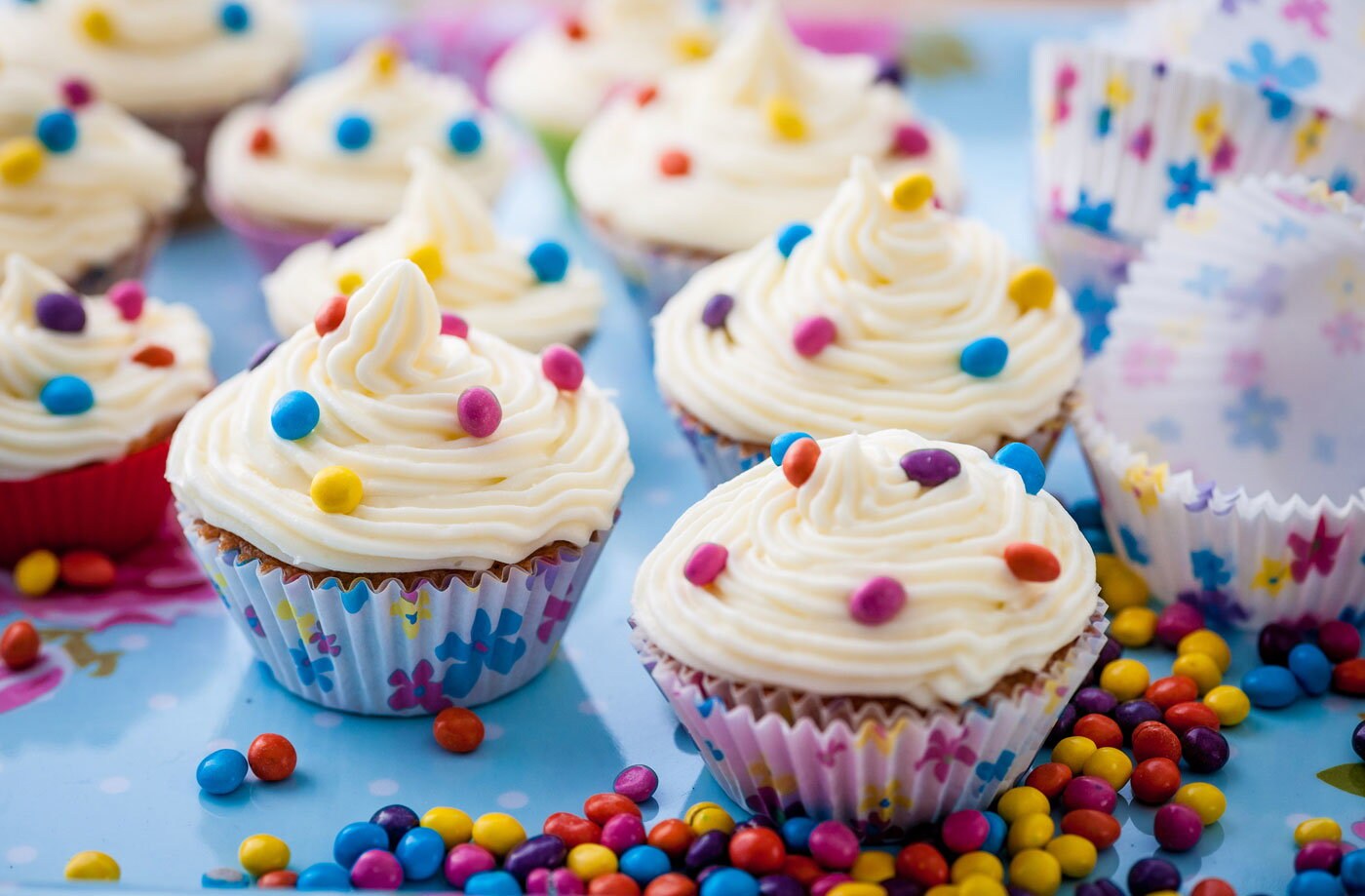 Alyn Williams' mini spiced cupcakes with cream cheese frosting
