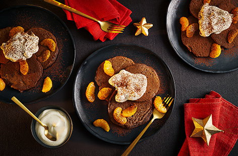 Image of "Chocolate rice pudding pancakes"