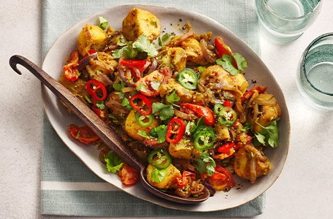 Image of "Leftover Indian-style roast potatoes"