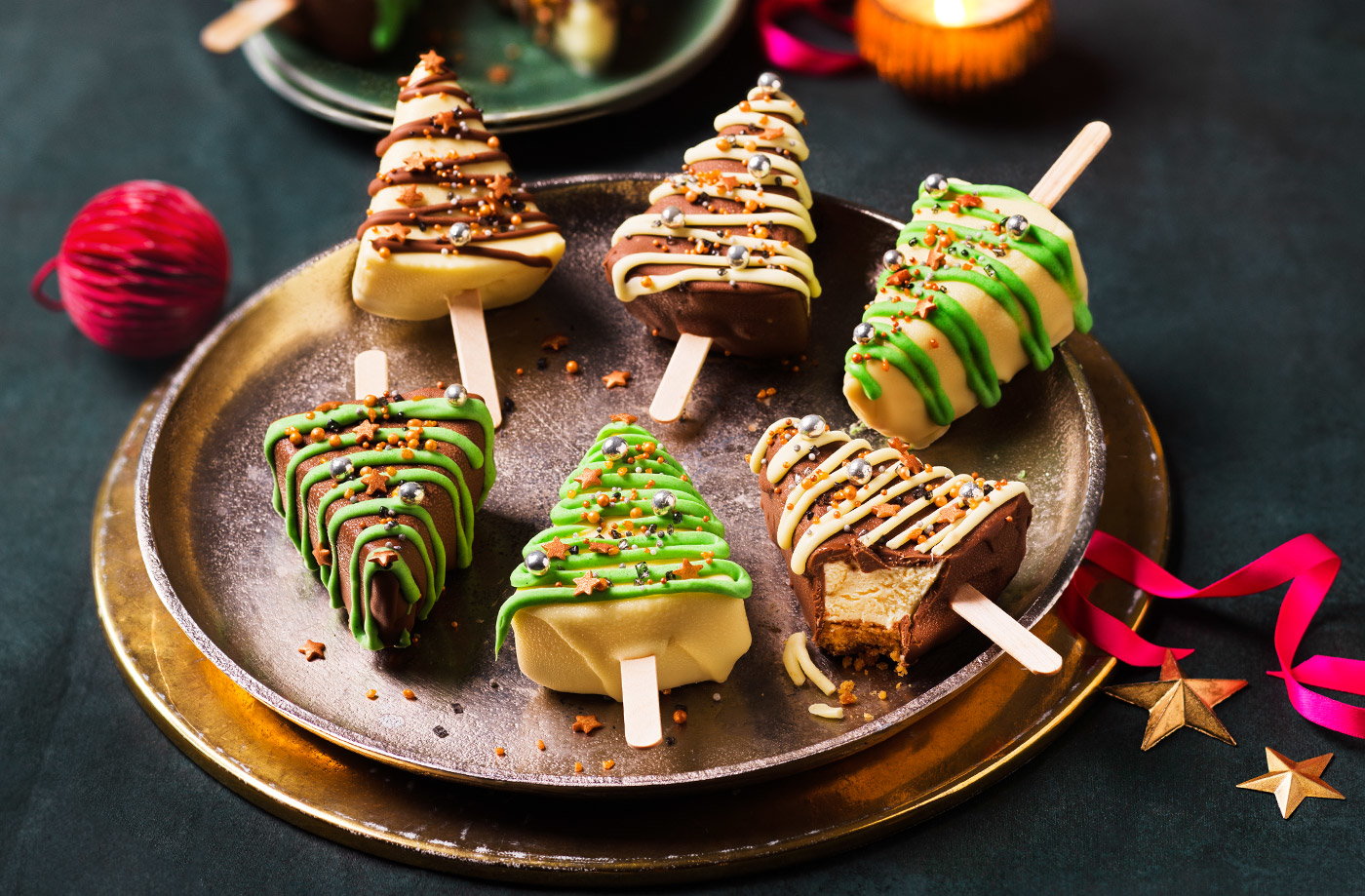 Cheesecake Christmas trees
