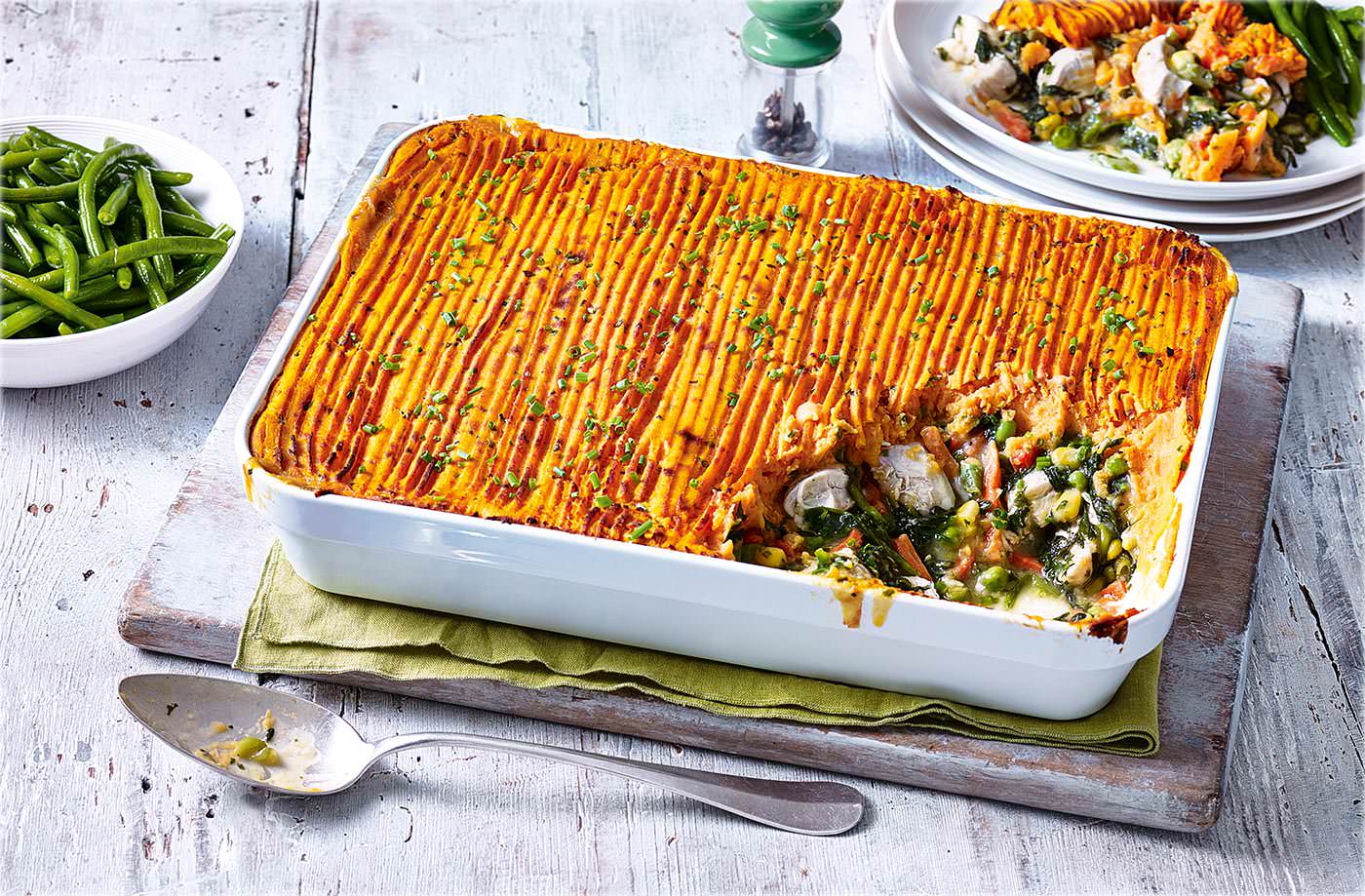 Mum's 'all from frozen' sweet potato pie
