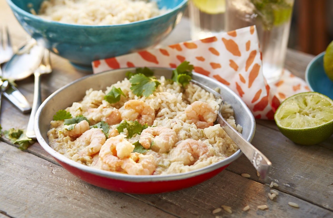 Creamy prawn curry
