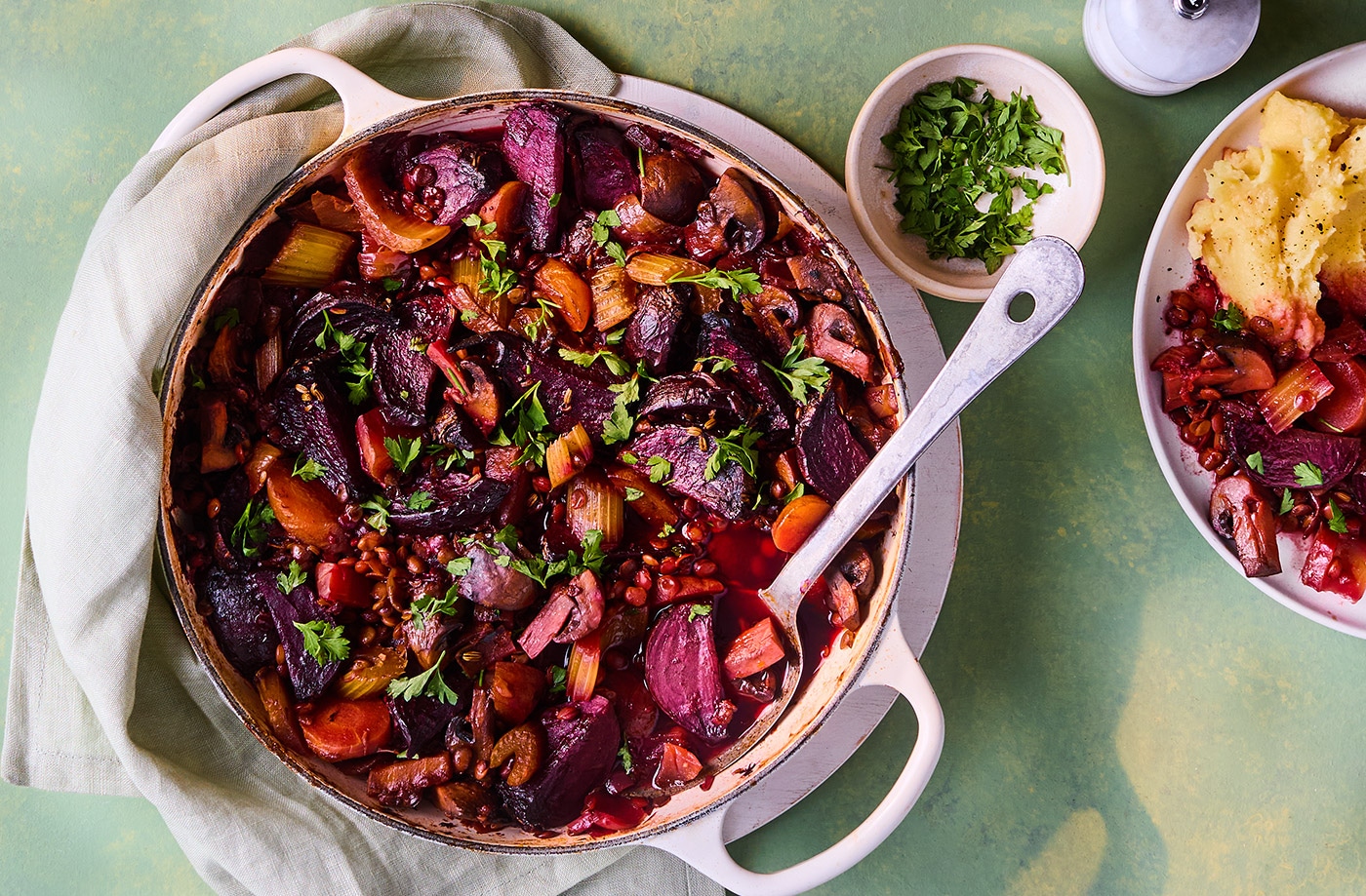Beetroot bourguignon