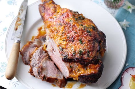 Image of "Roast lamb with apricot glaze"
