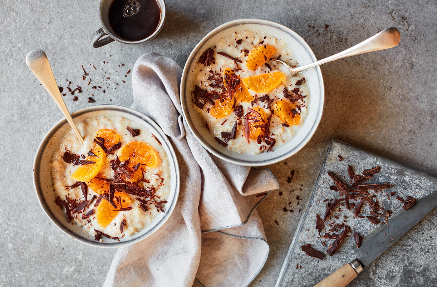 Chocolate orange porridge