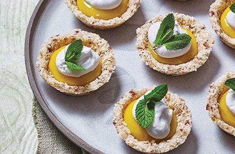 Image of "Lemon and coconut tartlets"