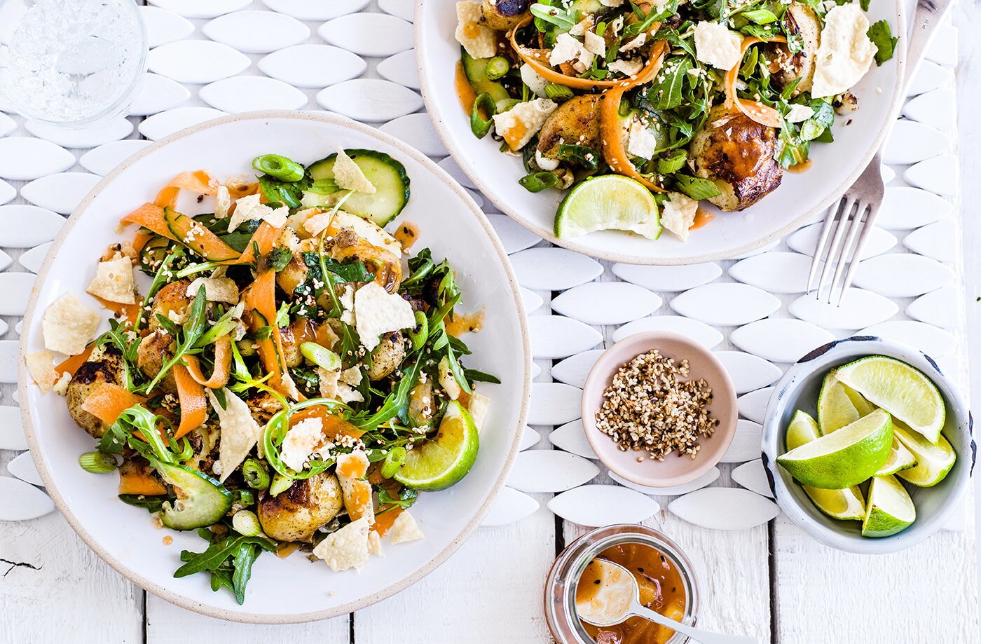 Crunchy Indian potato salad