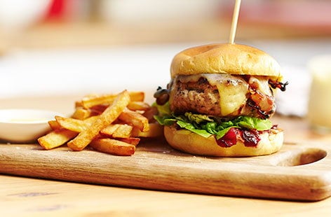 Image of "The Christmas turkey burger"
