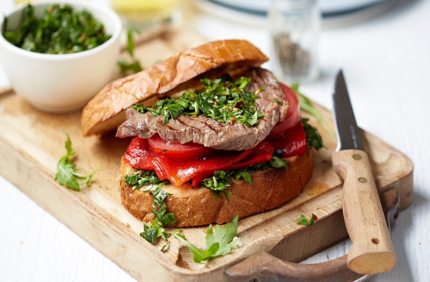 Chimichurri sandwich