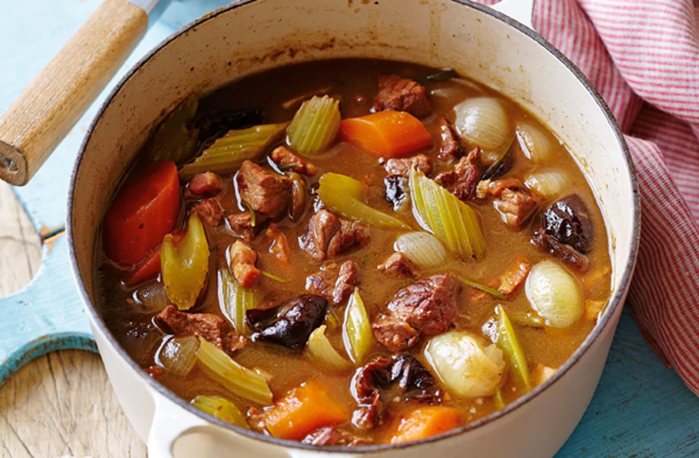 Beef, prune and rosemary casserole