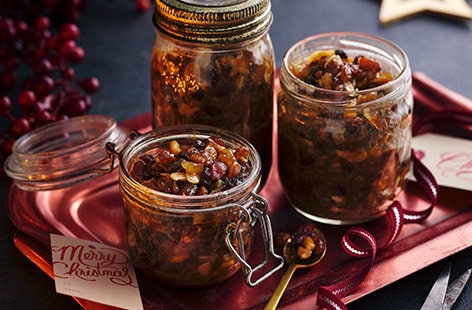Image of "PX sherry, pear and stem ginger mincemeat"