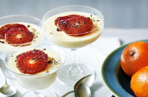 Image of "Blood orange possets"