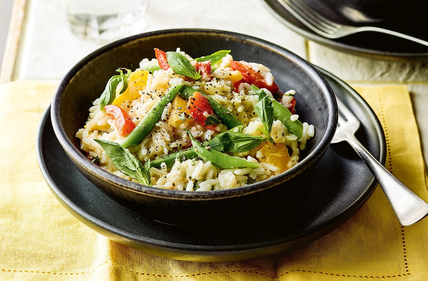 Creamy pepper pilaf