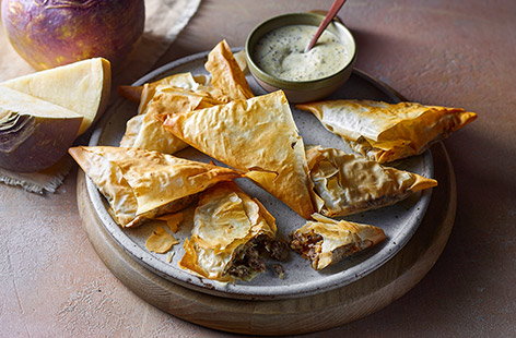 Image of "Haggis and neep parcels"