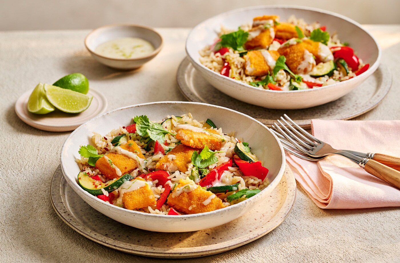 Fish finger fried rice