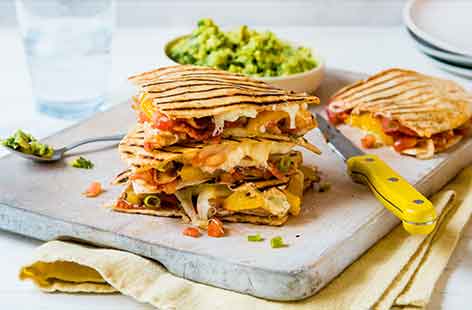 Image of "BBQ chicken quesadilla"