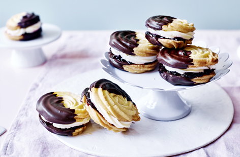 Image of "Black forest Viennese whirls"