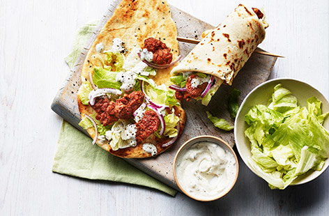 Image of "Chicken naan wraps"