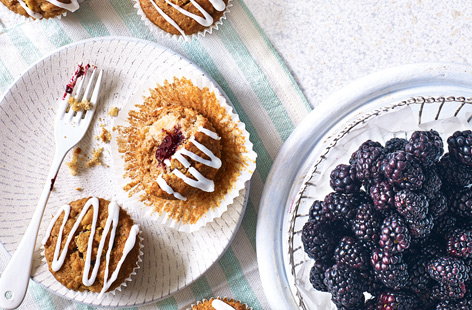 Image of "Blackberry surprise muffins"