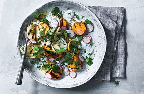 Image of "Charred sweet potato and fennel salad"