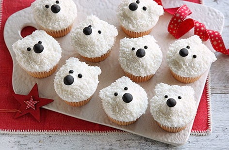 Image of "Polar bear cupcakes"