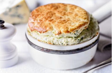 Image of "Broccoli and Stilton soufflé"
