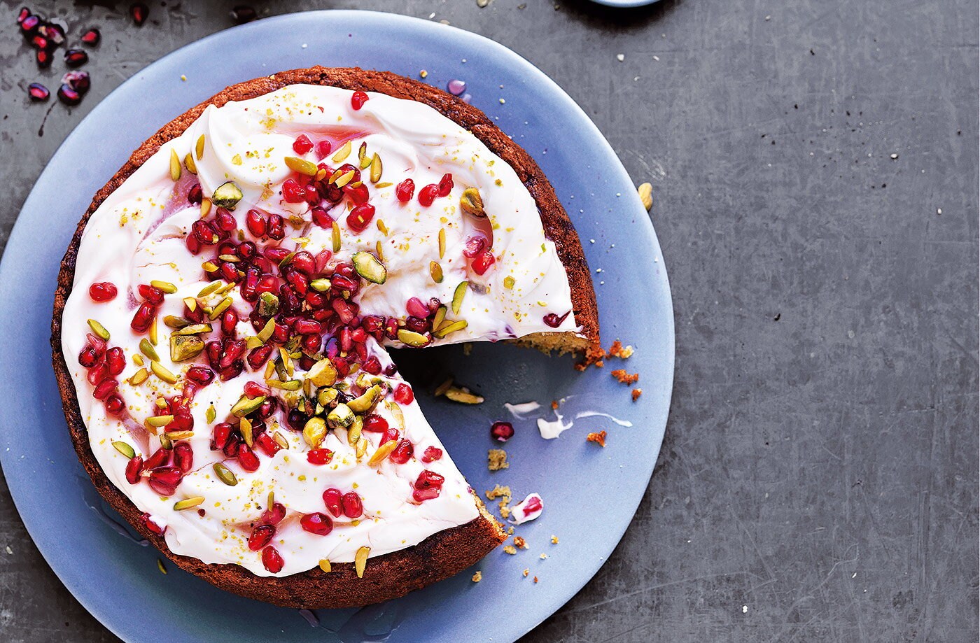 Pomegranate cake