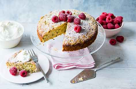 Image of "Almond, rosemary and courgette cake"