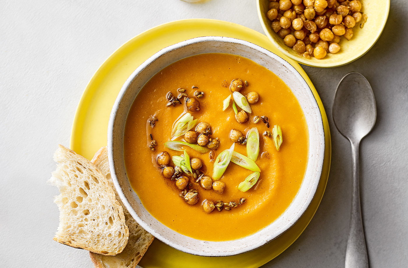 Spiced sweet potato soup
