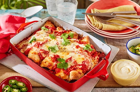 Image of "Chorizo sausage enchiladas"