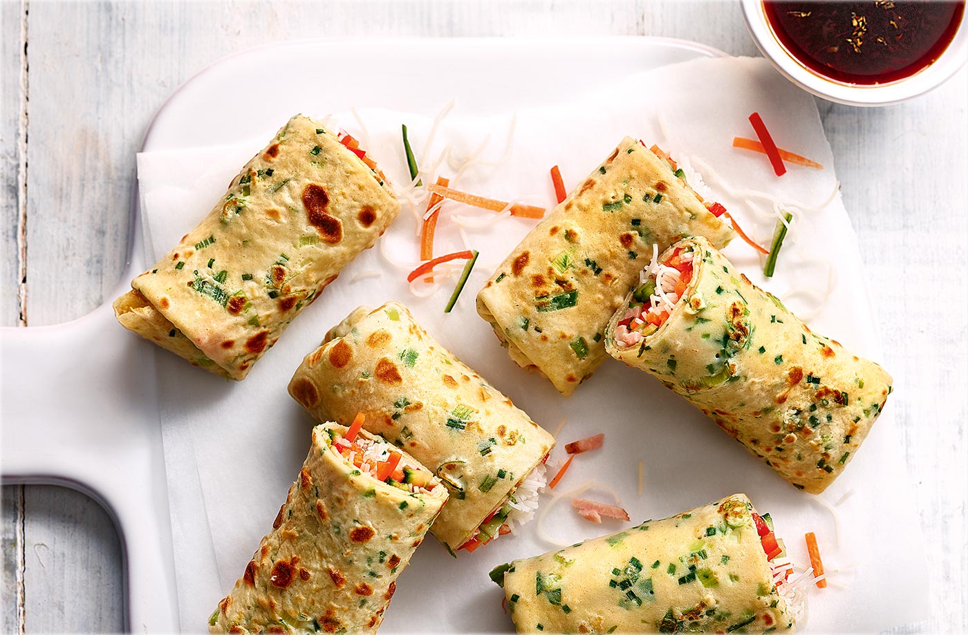 Pancake spring rolls